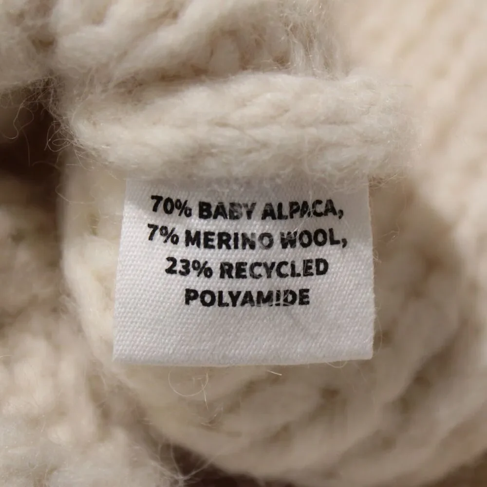 Lingua Franca NWOT Ski Bum Knit Sweater Size Small in Ivory Alpaca/Wool Blend - Picture 7 of 7